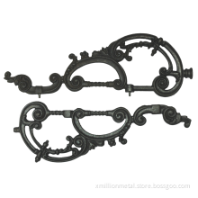 Decorative fence gate wrought iron